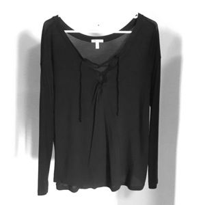 Victoria’s Secret PINK lace up long sleeve top